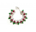 Dusty Pink Rose Garden Bracelet